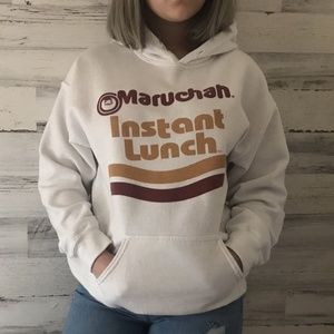White Maruchan hoodie